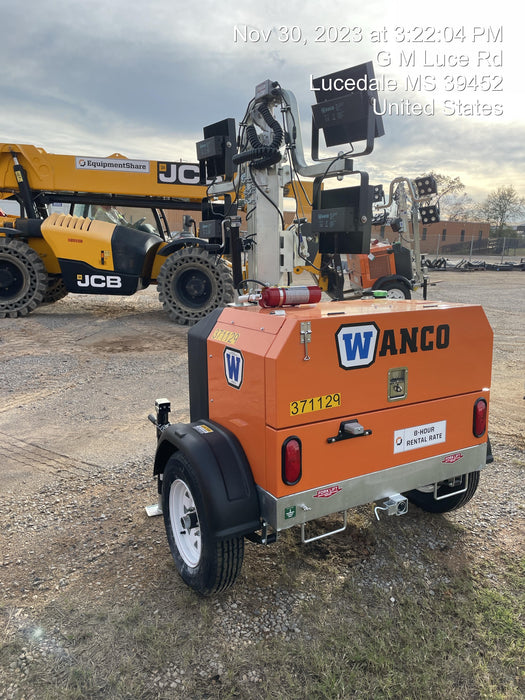 2023 Wanco WLTT-4MM4K Diesel, Deep Sea Controller, Shore Power Plug, Auto Start, (4) 350W LED Floodlights, 4kW Generator, 60 Gal Fuel Tank, 2" Ball, T3