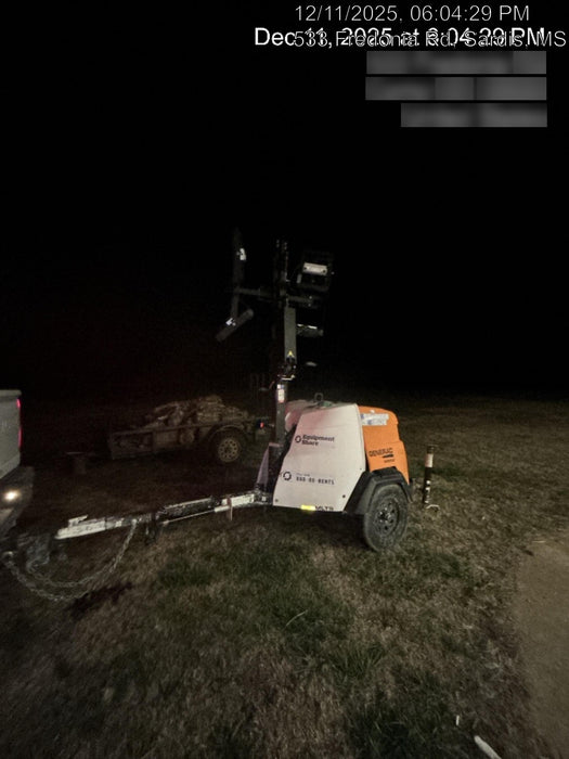 2024 Generac MLT2 Diesel, Flex Switch 120V Input, Powerzone Controller, 
(4) 320W LED Lights, 4kW Generator, 39.9 Gal Fuel Tank, 2" Ball, T3