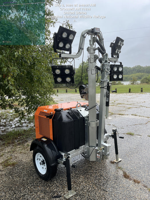 2024 Wanco WLTT-4MM4K Diesel, Deep Sea Controller, Shore Power Plug, Auto Start, (4) 350W LED Floodlights, 4kW Generator, 60 Gal Fuel Tank, 2" Ball, T3