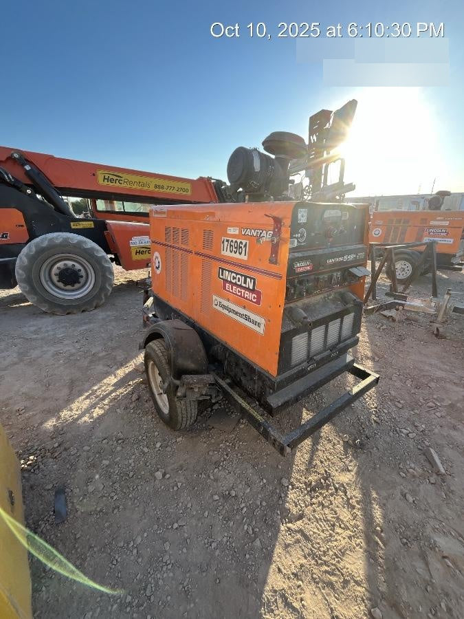 2021 Lincoln Electric Vantage 549X Ready Pak 3, ORANGE (includes trailer, cable rack, fender light kit)