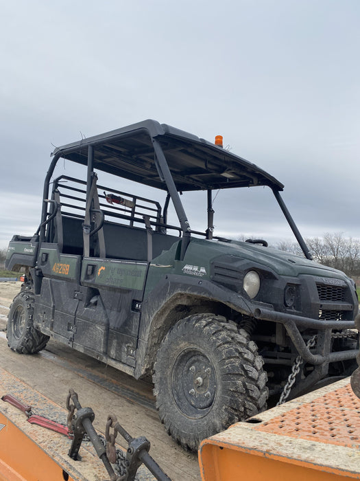 Kawasaki Mule PRO-DXT Standard Options, Backup Alarm, Beacon, Plastic Hard Top, Poly Windshield, Horn Kit