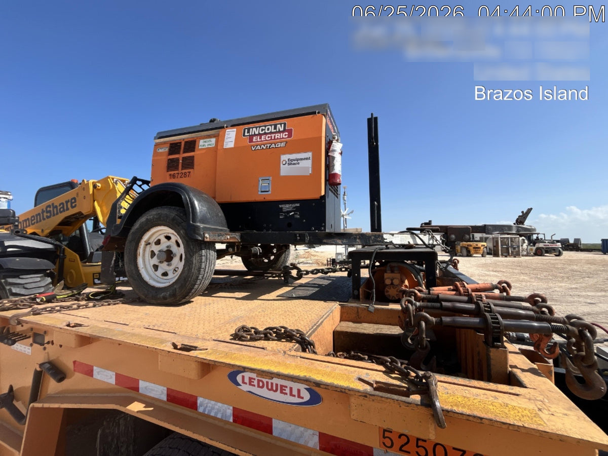 2021 Lincoln Electric Vantage 322 Vantage 322 Ready Pak 3 w/ Decals, ORANGE (includes trailer, cable rack, fender light kit) NO Telematics