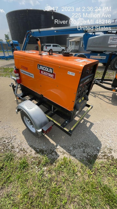 2023 Lincoln Electric LE400 Kubota V1505, Trlr, Cable Rack, Light Kit, ES Decals, T3