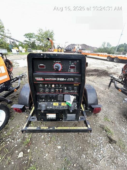 2021 Lincoln Electric Vantage 322 Vantage 322 Ready Pak 3 w/ Decals, ORANGE (includes trailer, cable rack, fender light kit) NO Telematics