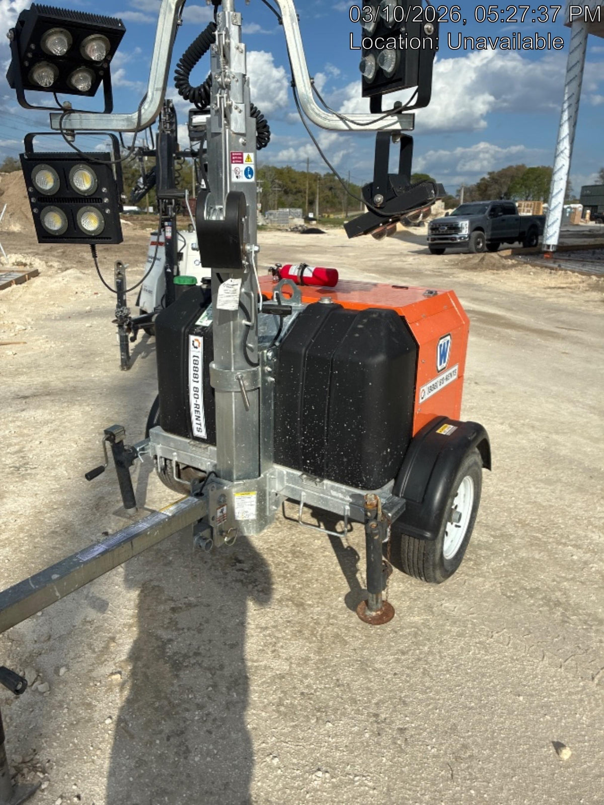 2023 Wanco WLTT-4MM4K Diesel, Deep Sea Controller, Shore Power Plug, Auto Start, (4) 350W LED Floodlights, 4kW Generator, 60 Gal Fuel Tank, 2" Ball, T3