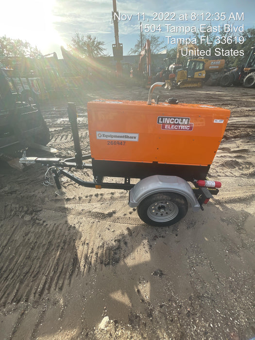 2022 Lincoln Electric LE400 Kubota V1505, Trlr, Cable Rack, Light Kit, ES Decals, T3