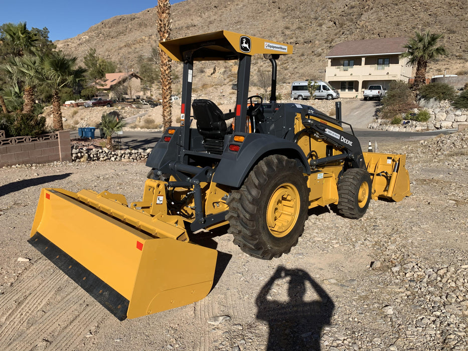 2020 John Deere 210LEP Canopy, 4WD, Second rear hydraulic cylinder, Light Package, Wheel weights