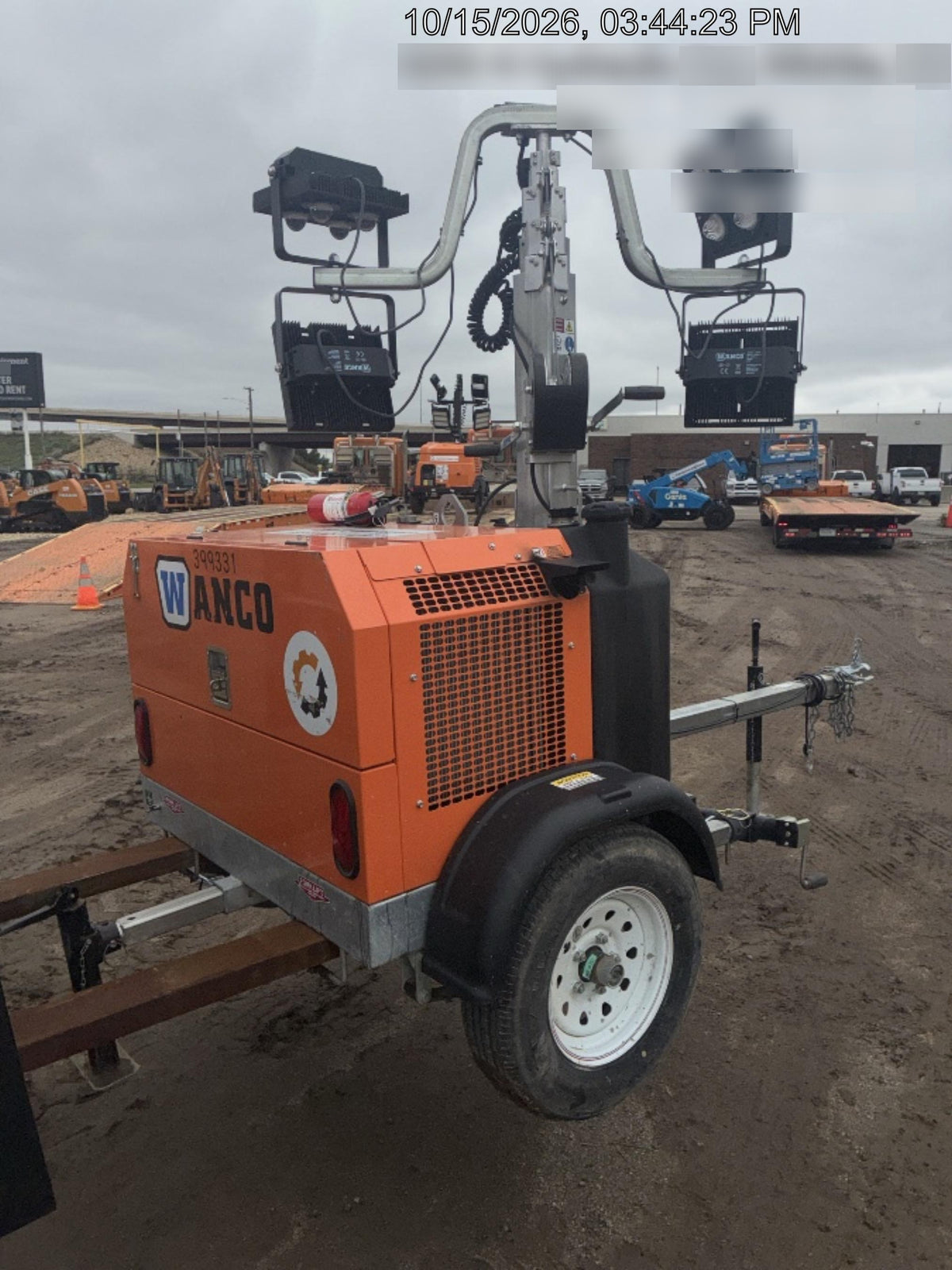 2024 Wanco WLTT-4MM4K Diesel, Deep Sea Controller, Shore Power Plug, Auto Start, (4) 350W LED Floodlights, 4kW Generator, 60 Gal Fuel Tank, 2" Ball, T3