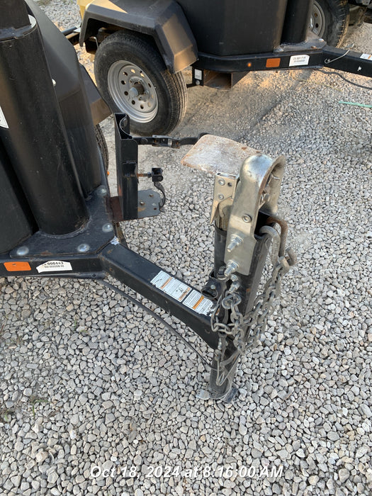 2022 Allmand NLV3GR (4) LED Light Fixture 350W, 23' Vertical Mast, 3kW Prime, Towable, Deep Sea L401, Leveling Jacks, Yanmar T4F 5.8hp