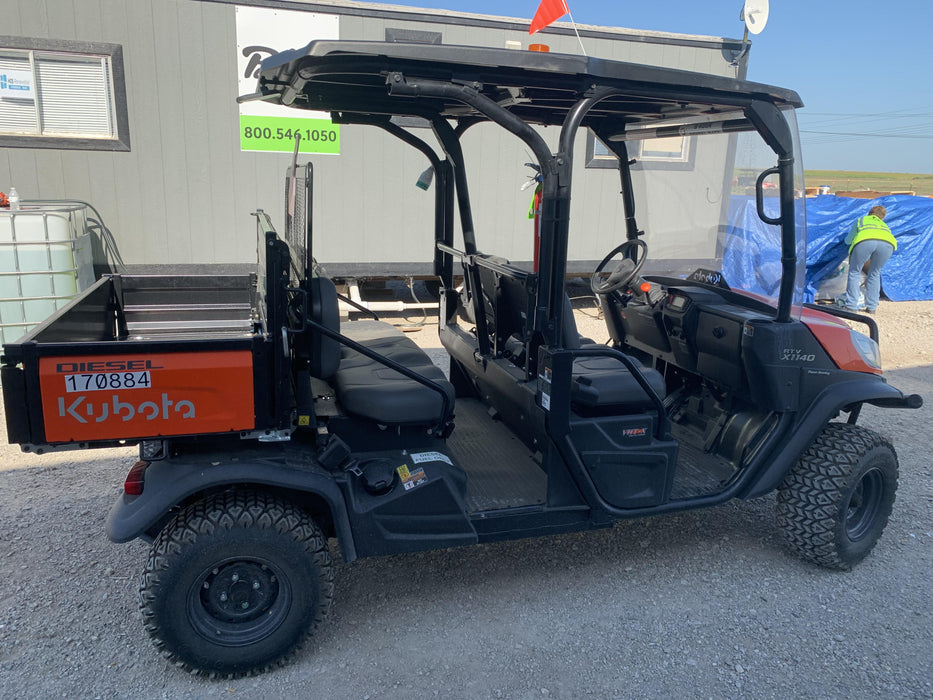 2021 Kubota RTV-X1140W-H Plastic Canopy, Windshield Acrylic Clear, LED Strobe Light, Wire Harness Kit, Back up Alarm