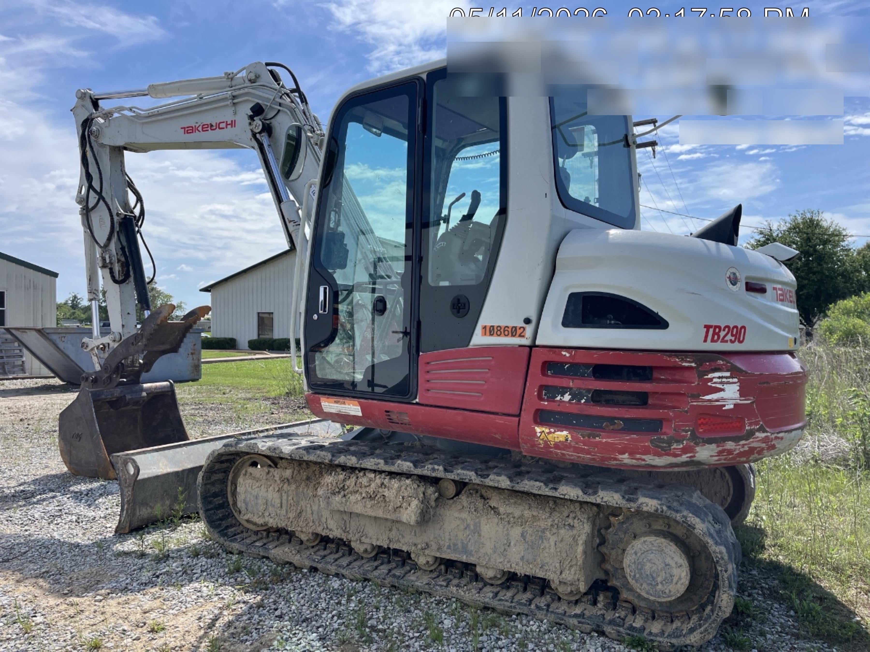 2020 TAKEUCHI TB290C