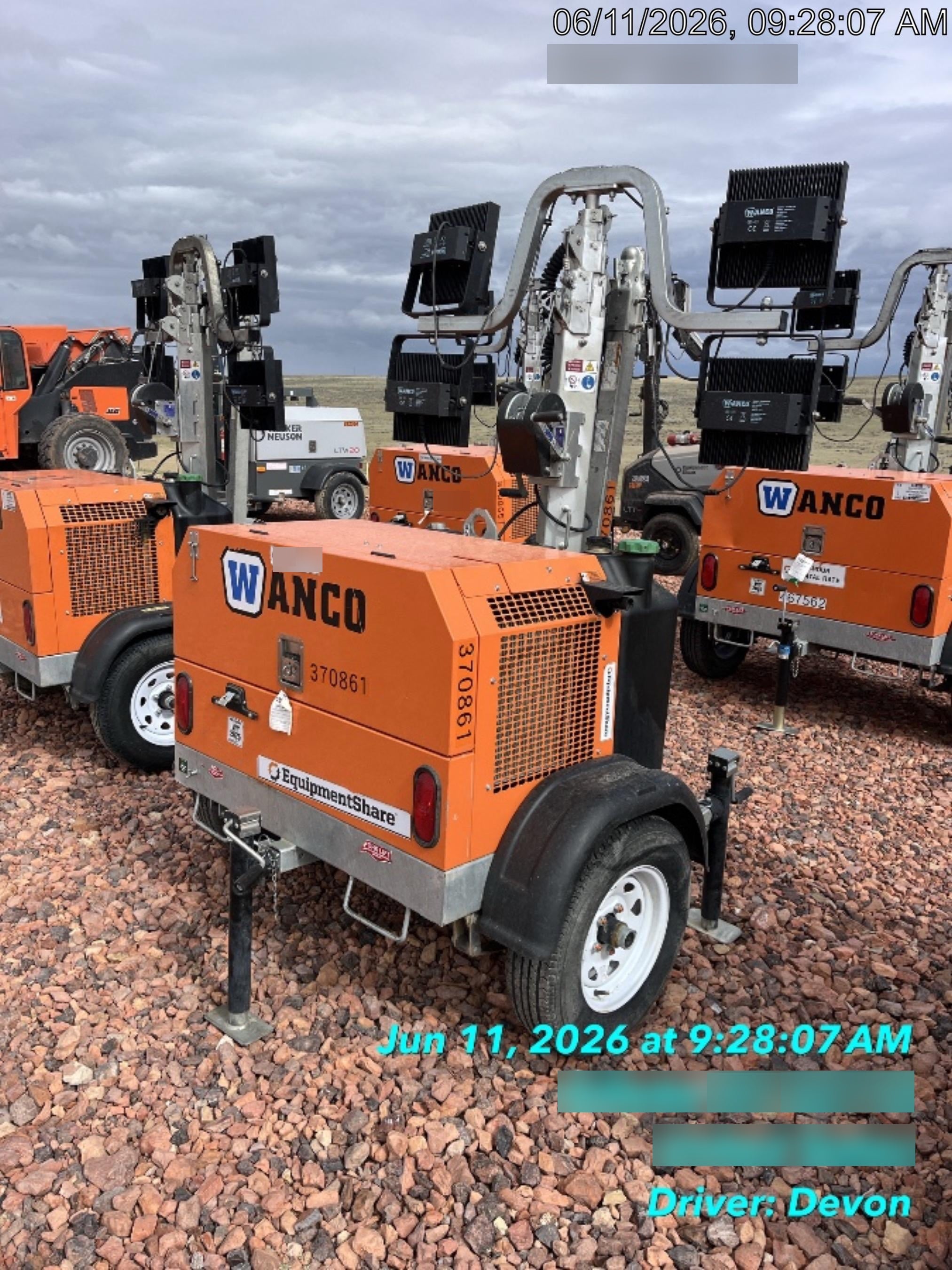 2023 Wanco WLTT-4MM4K Diesel, Deep Sea Controller, Shore Power Plug, Auto Start, (4) 350W LED Floodlights, 4kW Generator, 60 Gal Fuel Tank, 2" Ball, T3
