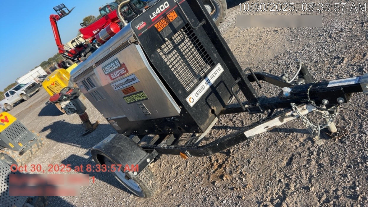 2024 Lincoln Electric LE400 Kubota V1505, Trlr, Cable Rack, Light Kit, ES Decals, T3