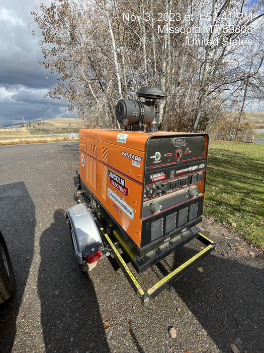 2022 Lincoln Electric Vantage 549X Crosslink Technology, Trailer Mounted, ES Decals, T3