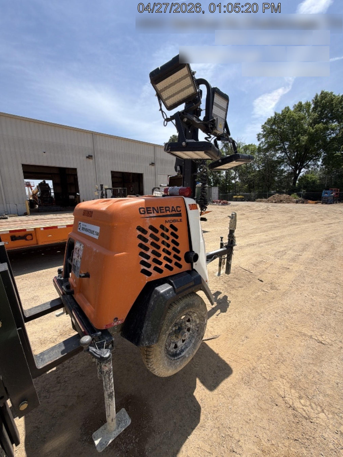 2023 Generac MLT2 Diesel, Flex Switch 120V Input, Powerzone Controller, 
(4) 320W LED Lights, 4kW Generator, 39.9 Gal Fuel Tank, 2" Ball, T3