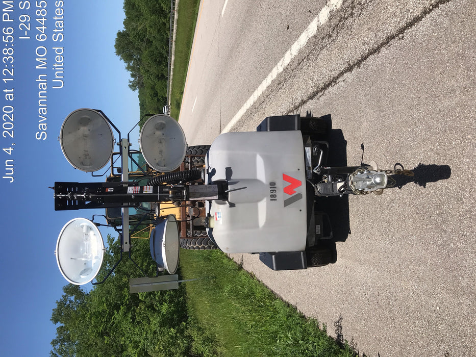 2018 Wacker Neuson LTV6L-MH Wacker Neuson LTV6L Mobile Light Tower w/Fuel Level Sensor Installed