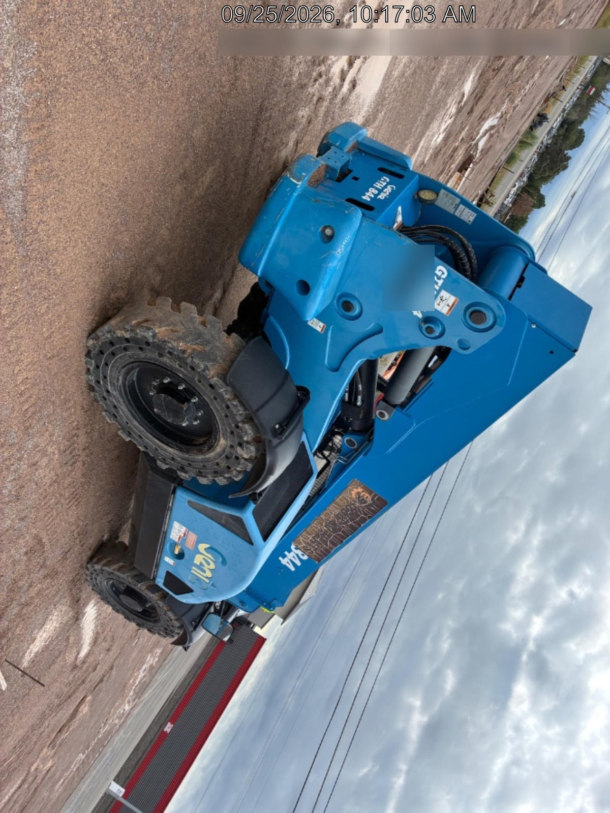 2018 Genie GTH-844 Genie GTH-844 w/ROPS, Work Lights, Solid Tires, RH Cab Mesh, Beacon, 60" Carriage and Forks