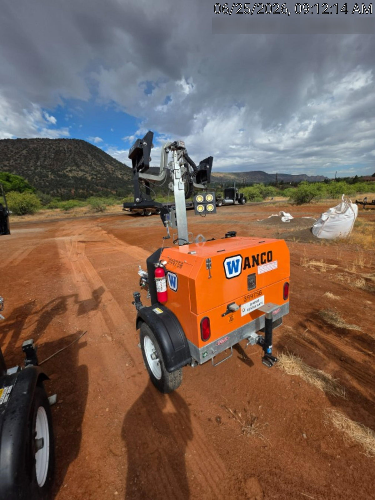 2024 Wanco WLTT-4MM4K Diesel, Deep Sea Controller, Shore Power Plug, Auto Start, (4) 350W LED Floodlights, 4kW Generator, 60 Gal Fuel Tank, 2" Ball, T3