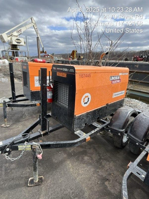 2021 Lincoln Electric Vantage 322 Vantage 322 Ready Pak 3 w/ Decals, ORANGE (includes trailer, cable rack, fender light kit) NO Telematics