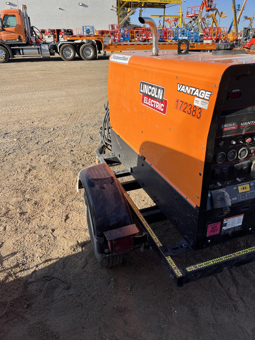 2021 Lincoln Electric Vantage 322 Vantage 322 Ready Pak 3 w/ Decals, ORANGE (includes trailer, cable rack, fender light kit) NO Telematics