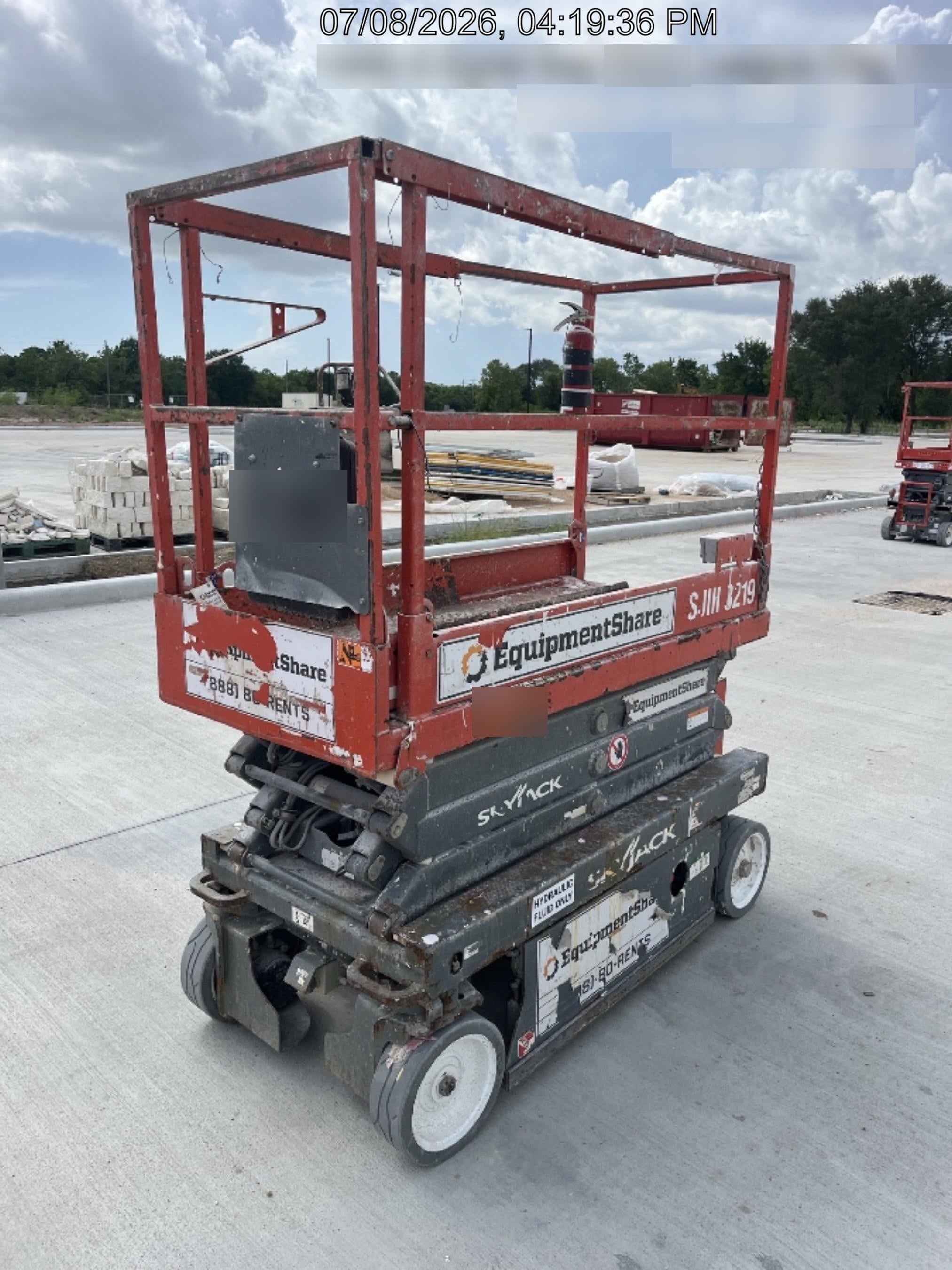 2019 Skyjack SJIII-3219 Standard Options