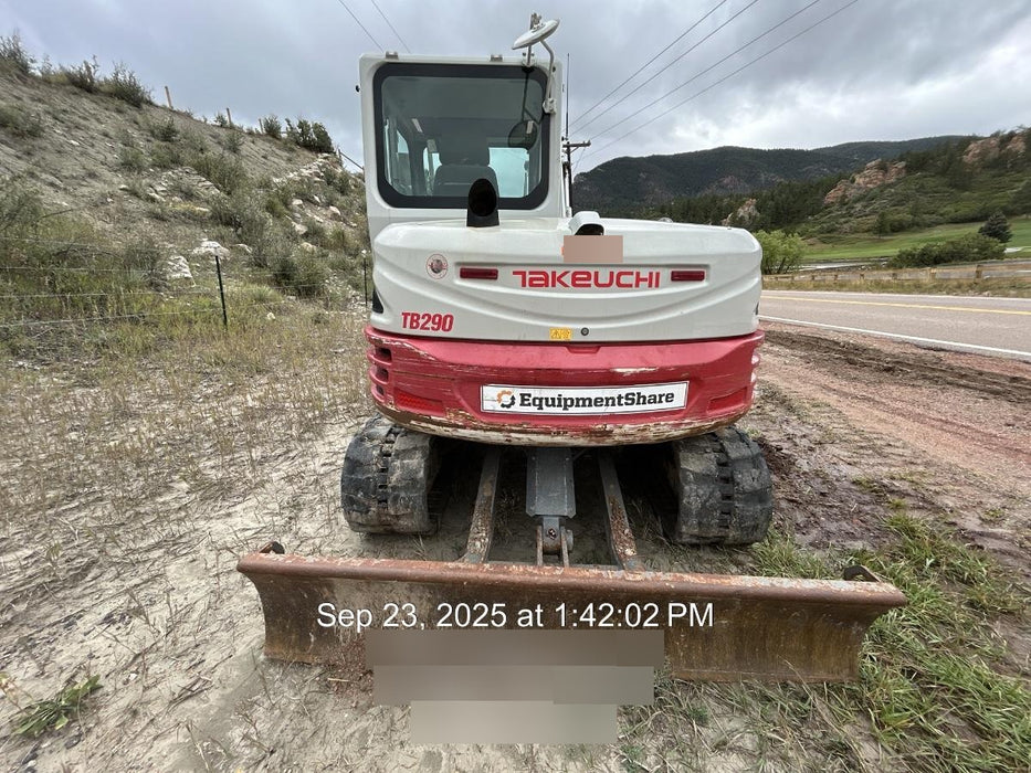 2020 Takeuchi TB290C Cab/Heat/Air, Rubber Tracks, Manual TAG QC