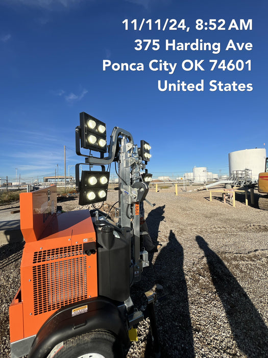 2024 Wanco WLTT-4MM4K Diesel, Deep Sea Controller, Shore Power Plug, Auto Start, (4) 350W LED Floodlights, 4kW Generator, 60 Gal Fuel Tank, 2" Ball, T3