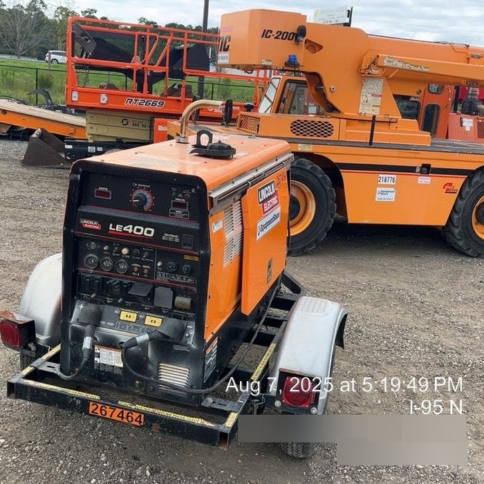 2022 Lincoln Electric LE400 Kubota V1505, Trlr, Cable Rack, Light Kit, ES Decals, T3