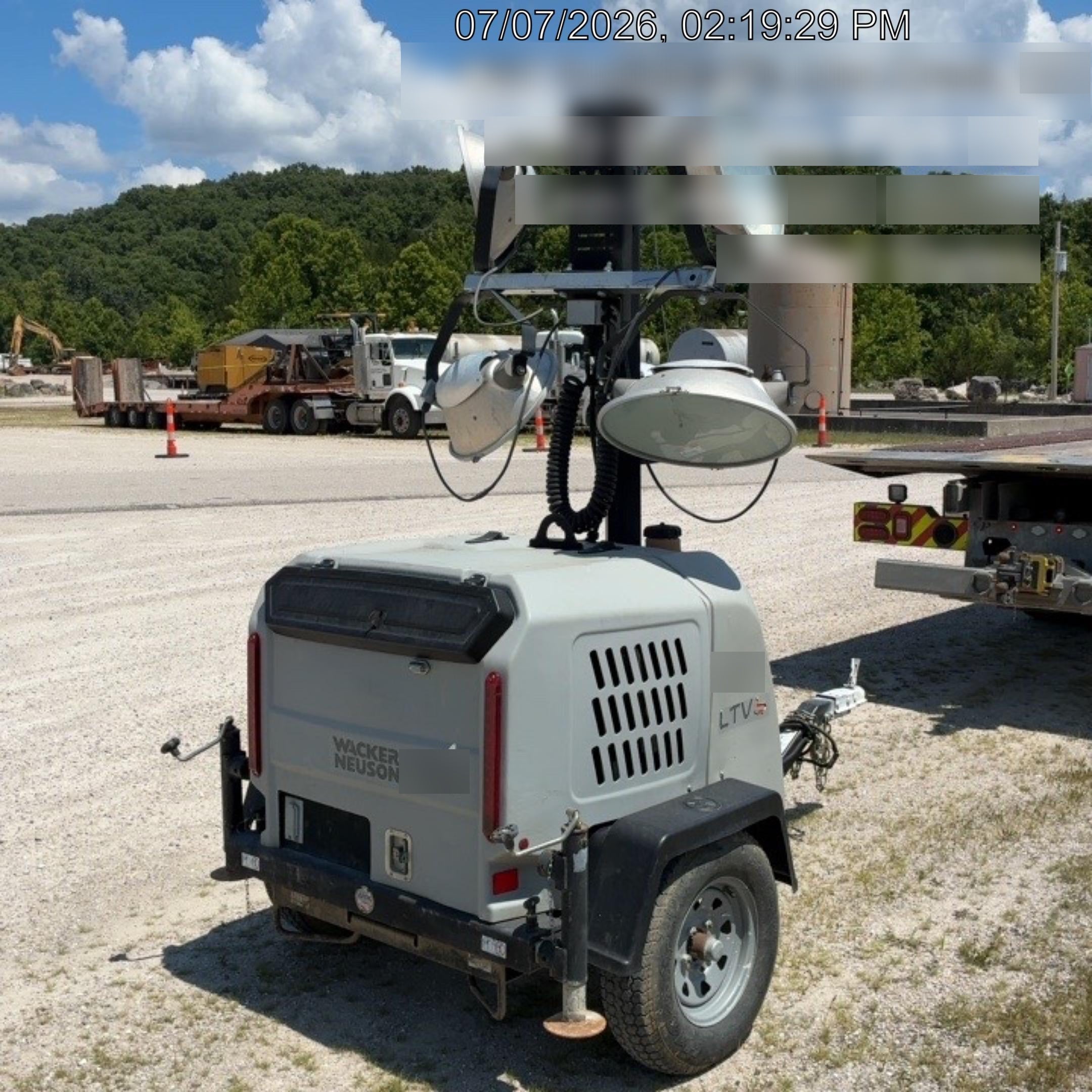 2018 Wacker Neuson LTV6L-MH Wacker Neuson LTV6L Mobile Light Tower w/Fuel Level Sensor Installed