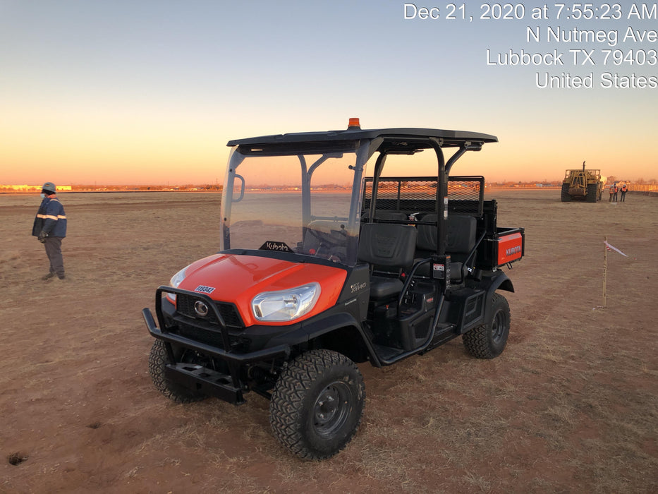2020 Kubota RTV-X1140W-H Canopy, 4-Seater, Diesel, Windshield Acrylic Clear, LED Strobe, Backup Alarm