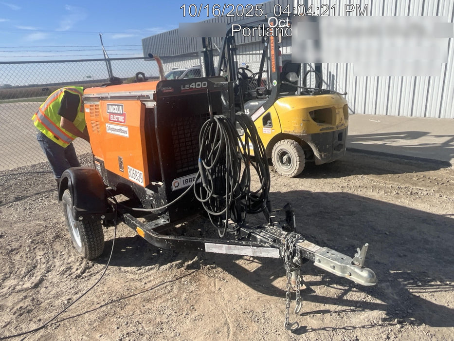 2023 Lincoln Electric LE400 Kubota V1505, Trlr, Cable Rack, Light Kit, ES Decals, T3