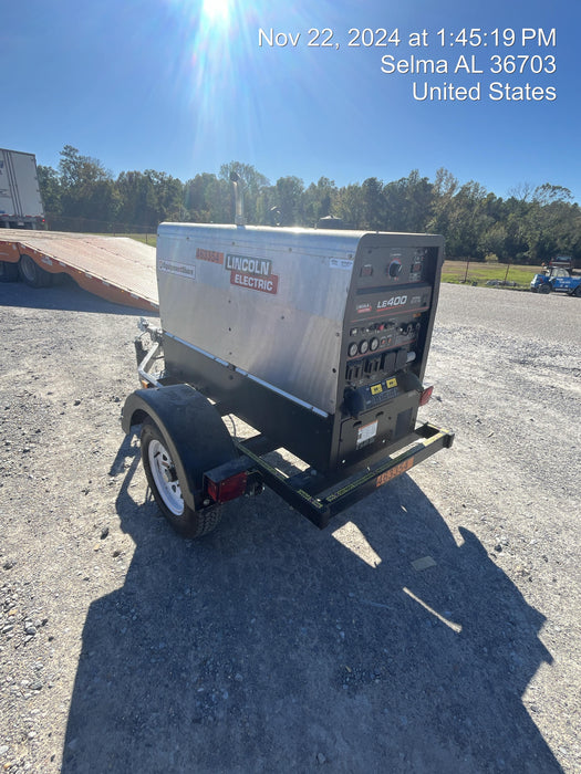 2024 Lincoln Electric LE400 Kubota V1505, Trlr, Cable Rack, Light Kit, ES Decals, T3