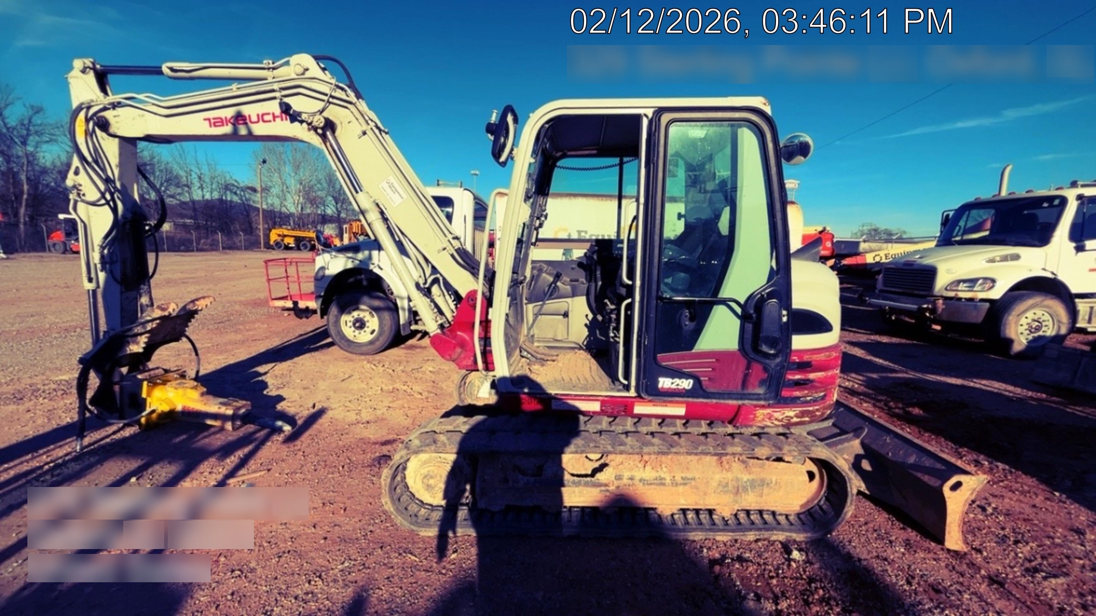 2020 Takeuchi TB290C Cab/Heat/Air, Rubber Tracks, Manual TAG QC