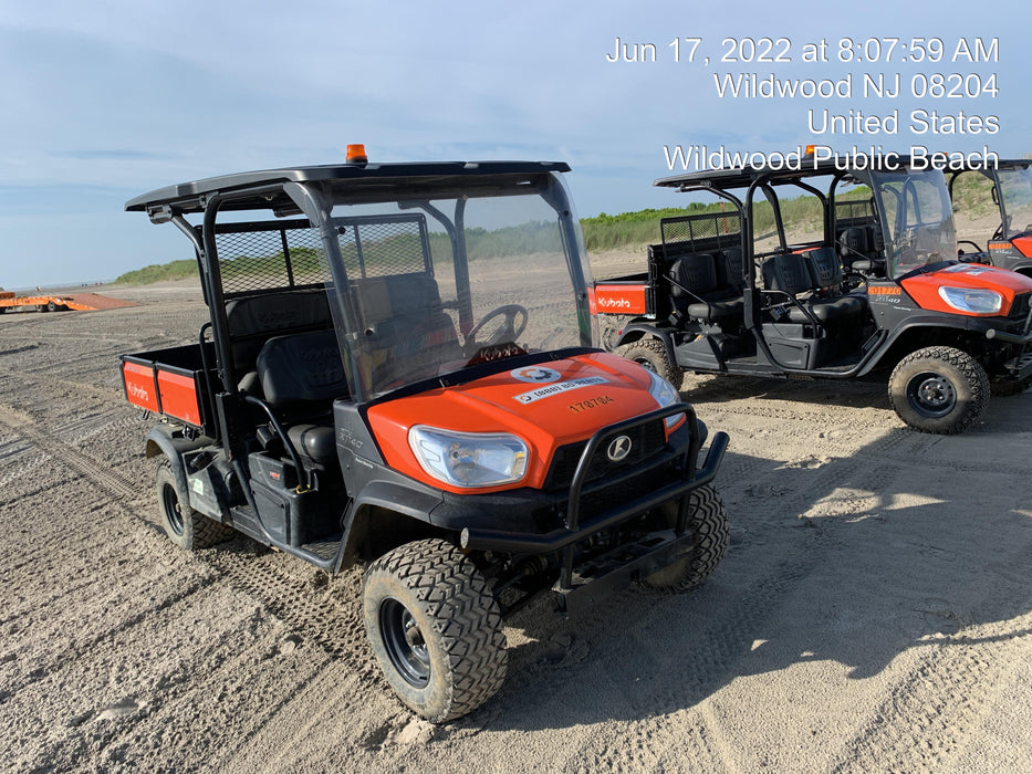 2021 Kubota RTV-X1140W-H Plastic Canopy, Windshield Acrylic Clear, LED Strobe Light, Wire Harness Kit, Back up Alarm