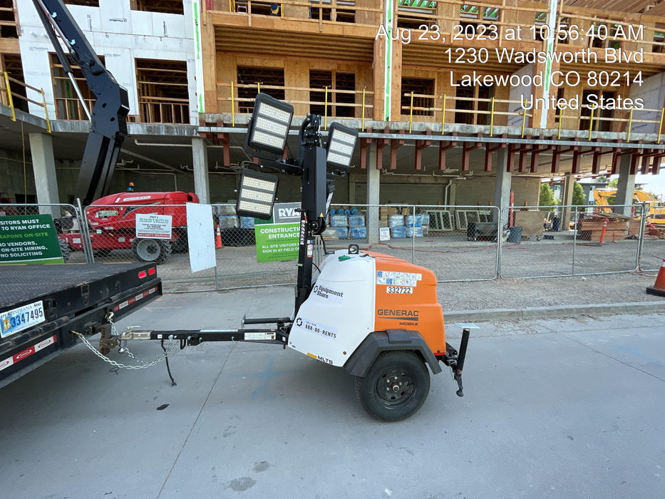 2023 Generac MLT2 Diesel, Flex Switch 120V Input, Powerzone Controller, (4) 320W LED Lights, 4kW Generator, 39.9 Gal Fuel Tank, 2" Ball, T3