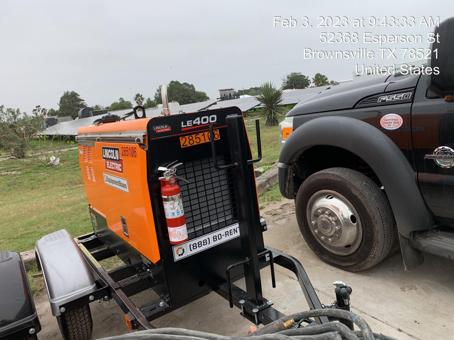 2022 Lincoln Electric LE400 Kubota V1505, Trlr, Cable Rack, Light Kit, ES Decals, T3