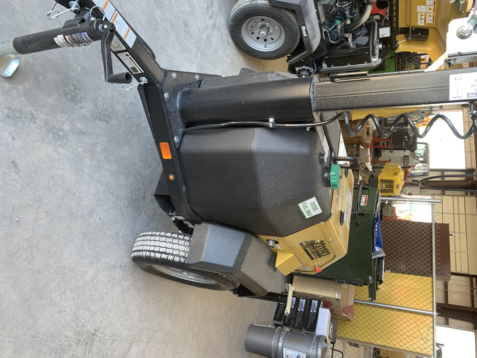 2022 Allmand NLV3GR (4) LED Light Fixture 350W, 23' Vertical Mast, 3kW Prime, Towable, Deep Sea L401, Leveling Jacks, Yanmar T4F 5.8hp