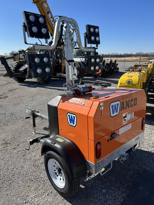 2024 Wanco WLTT-4MM4K Diesel, Mitsubishi L2E, 9.0HP @1800 rpm, Deep Sea Controller, Shore Power Plug, Auto Start, (4) 350W LED Floodlights, 4kW Generator, 60 Gal Fuel Tank, 2" Ball, T3