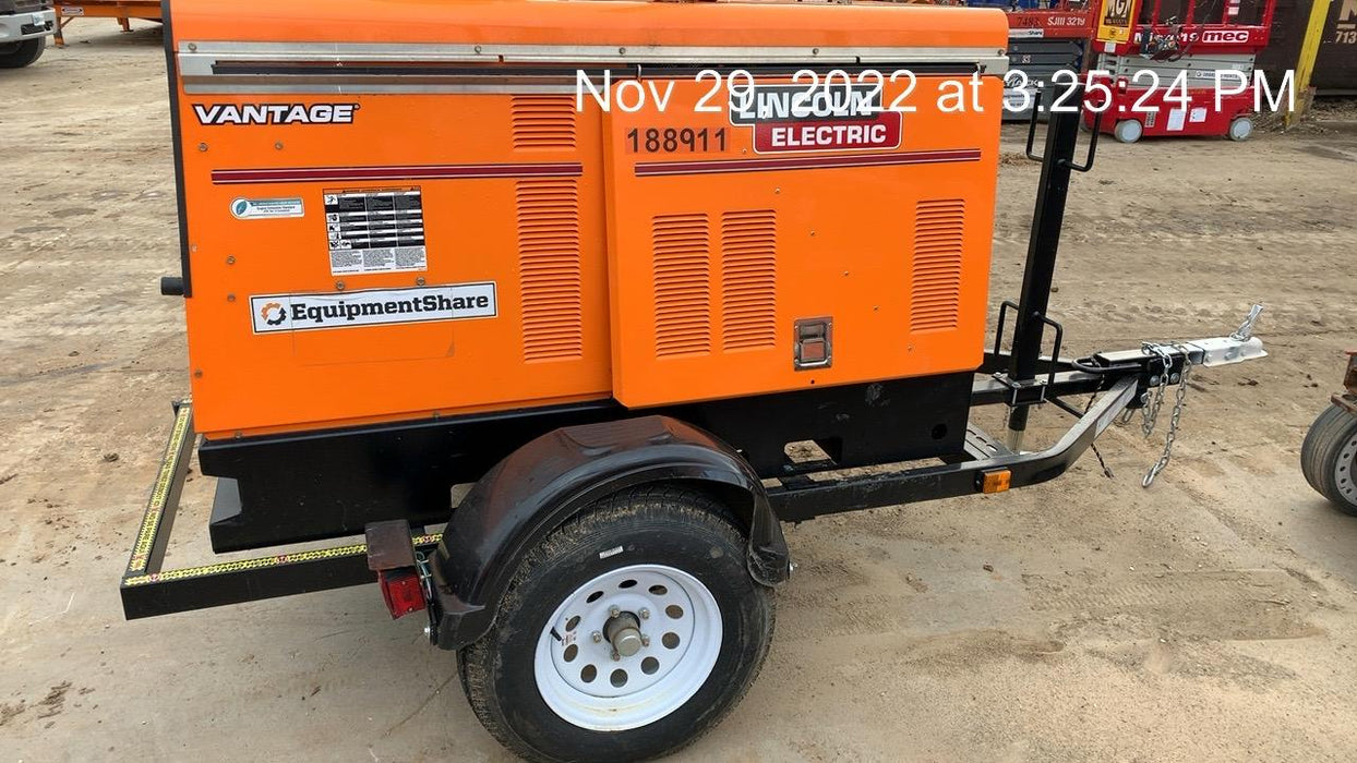 2021 Lincoln Electric Vantage 549X Ready Pak 3, ORANGE (includes trailer, cable rack, fender light kit)