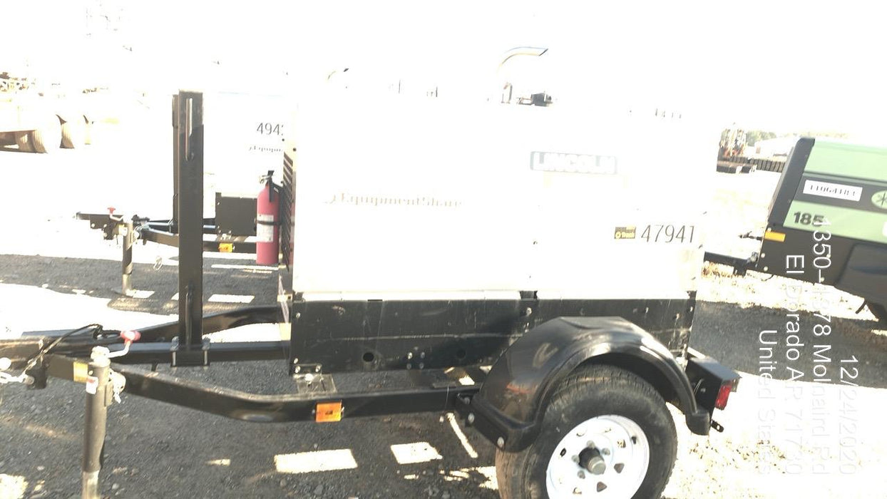 2019 Lincoln Electric Vantage 322 Ready-Pak 3, Two Wheel Trailer, Fender and Light Kit, Cable Rack