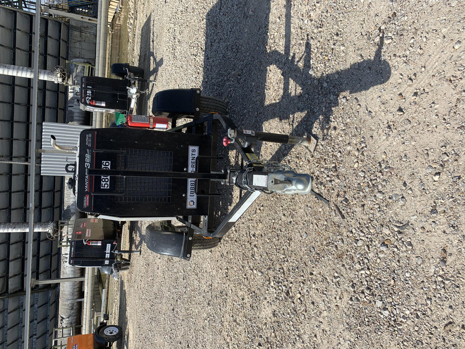 2019 Lincoln Electric Vantage 322 Welder Ready-Pak 3, Two wheel trailer, Fender and Light kit, Cable Rack