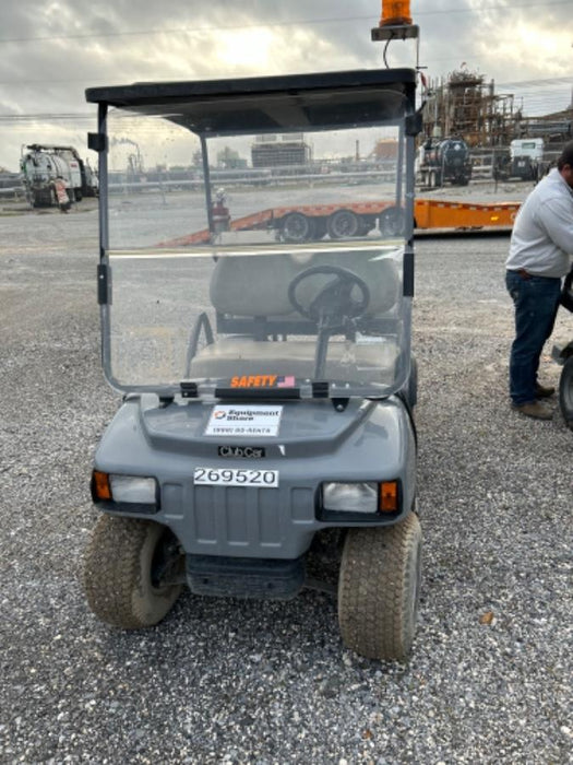 2022 Club Car CA100E Canopy, Fold down Windshield, Beacon, Back up Alarm, All-Trail Trials, HD 8 V Batteries, Trailer Hitch and Ball