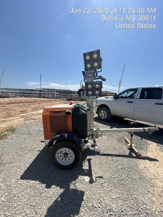 2025 Wanco WLTT-4MM4K Diesel, Mitsubishi L2E, 9.0HP @1800 rpm, Deep Sea Controller, Shore Power Plug, Auto Start, (4) 350W LED Floodlights, 4kW Generator, 60 Gal Fuel Tank, 2" Ball, T3