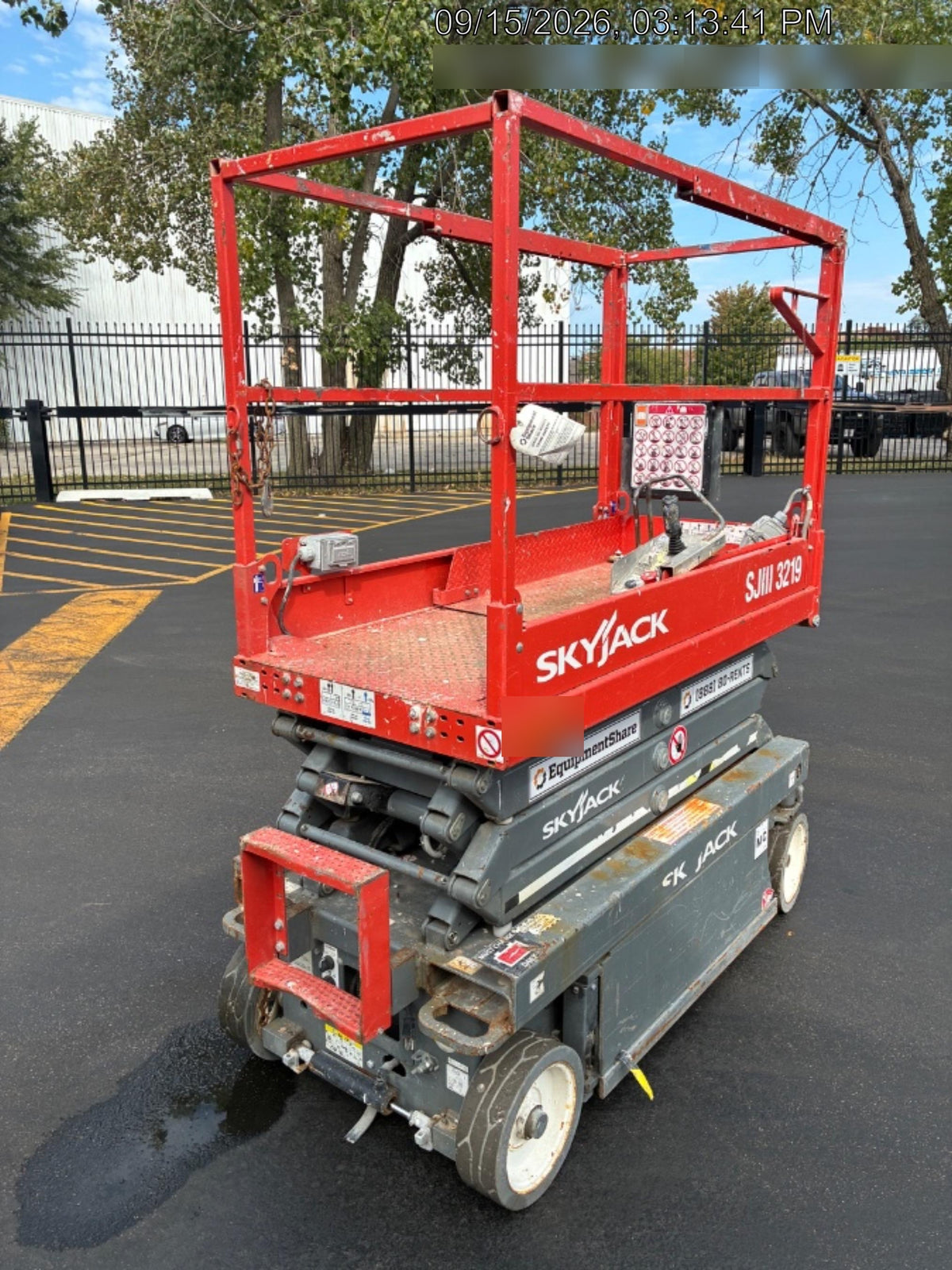 2018 Skyjack SJIII-3219 Standard Rental Specs