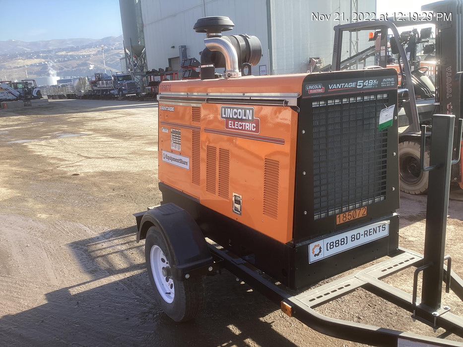 2021 Lincoln Electric Vantage 549X Ready Pak 3, ORANGE (includes trailer, cable rack, fender light kit)