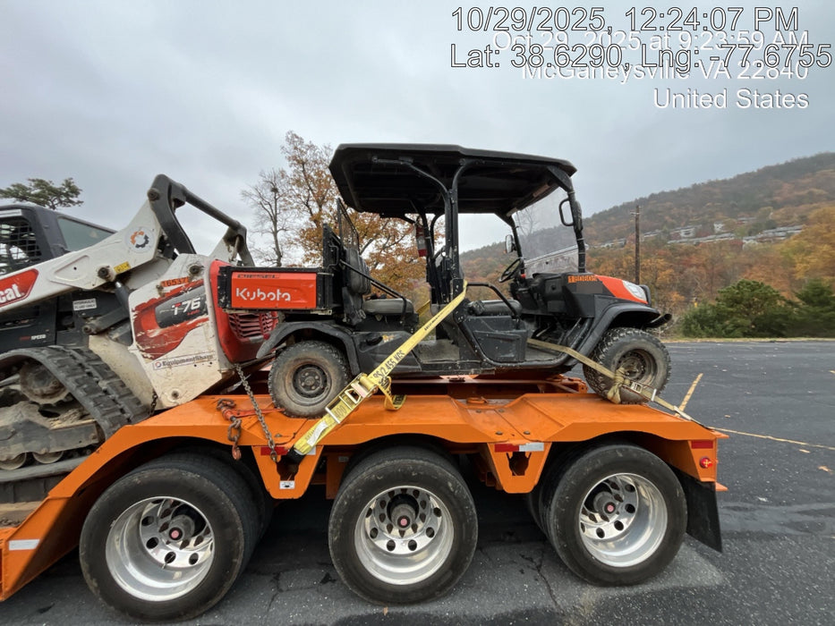 2021 Kubota RTV-X1140W-H Plastic Canopy, Windshield Acrylic Clear, LED Strobe Light, Wire Harness Kit, Back up Alarm