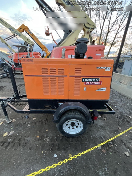 2021 Lincoln Electric Vantage 549X Ready Pak 3, ORANGE (includes trailer, cable rack, fender light kit)