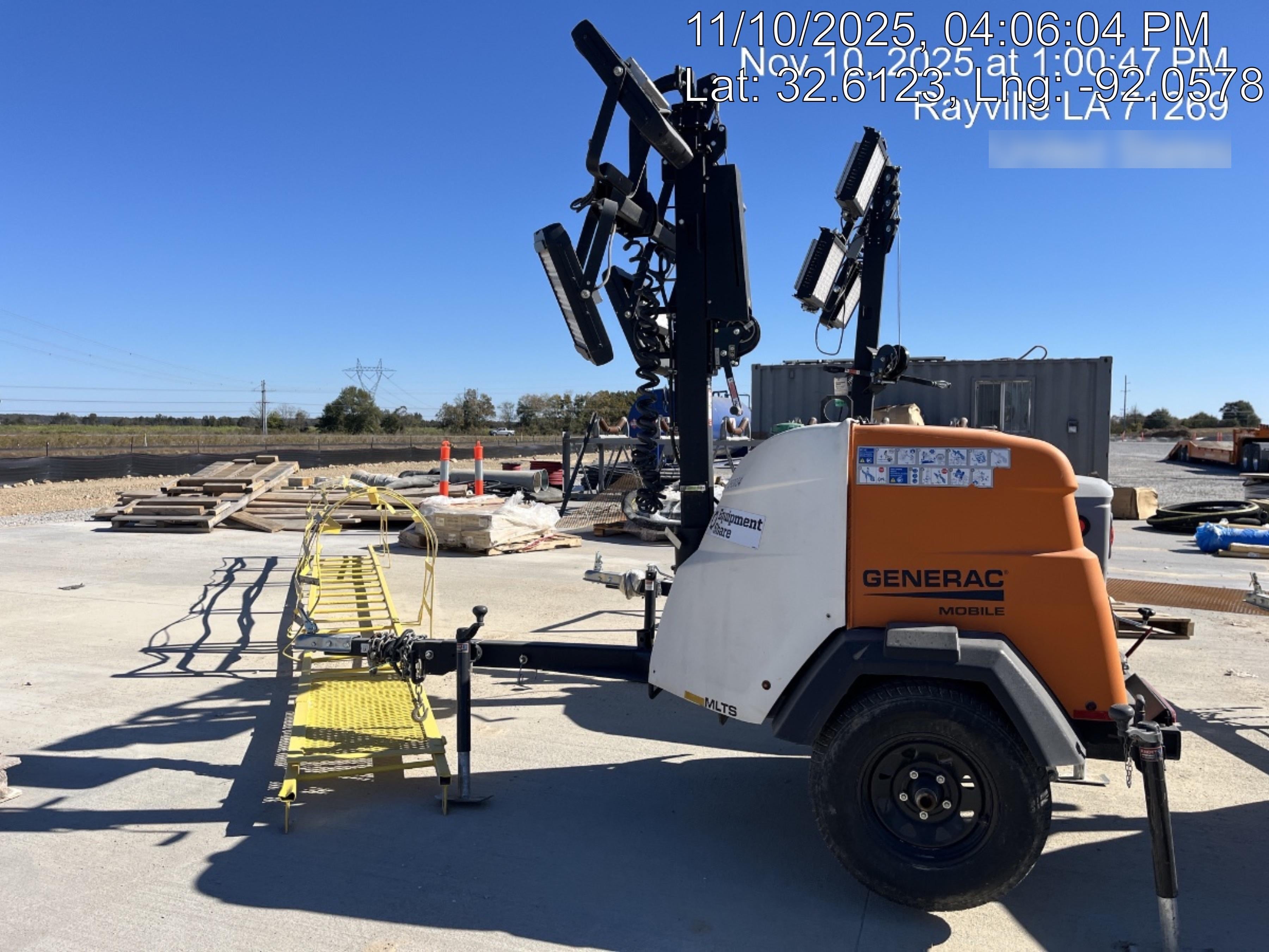2024 Generac MLT2 Diesel, Flex Switch 120V Input, Powerzone Controller, 
(4) 320W LED Lights, 4kW Generator, 39.9 Gal Fuel Tank, 2" Ball, T3