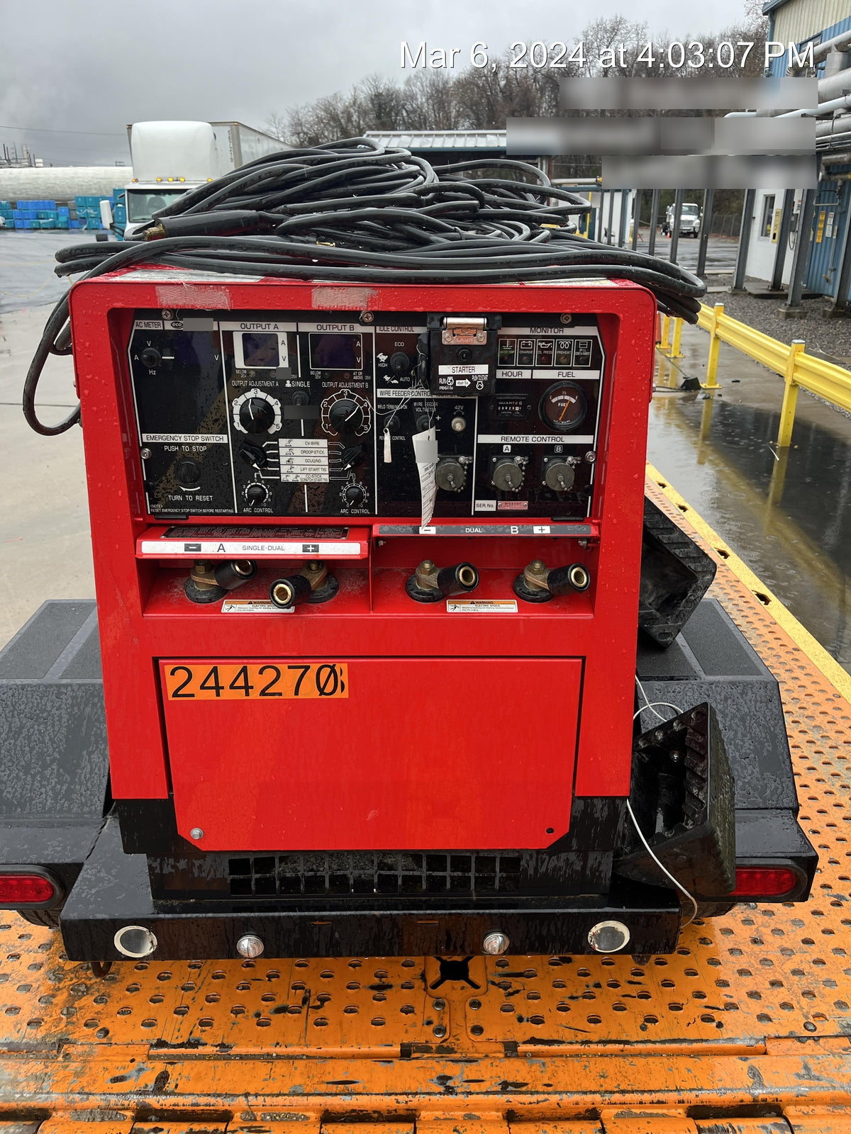 2022 Shindaiwa DGW400MDL Kubota D902 Engine, 23 HP, Dual Op Welder, Wire, Arc, Droop Stick, Tig, and CC Stick Functionality, Simulphase, 3 Phase and 1 Phase Gen Output, Single Axle NB Trlr, Slr Trckl Chrg 12V 12W, Fire Ext