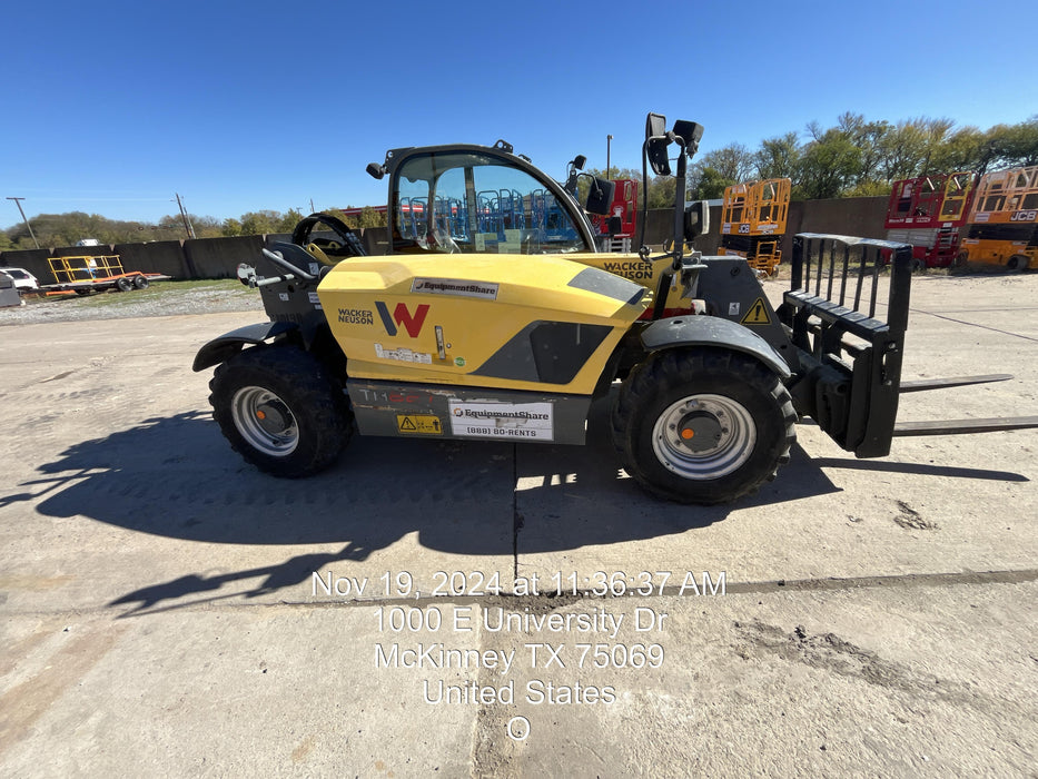 2018 Wacker Neuson TH627 Wacker Neuson TH627 Telehandler w/Canopy, Solid Tires, 48" Carriage and Forks
